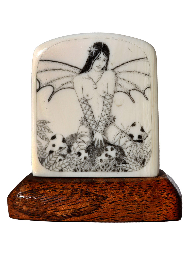 Michael Cohen Scrimshaw - Impish Fairy