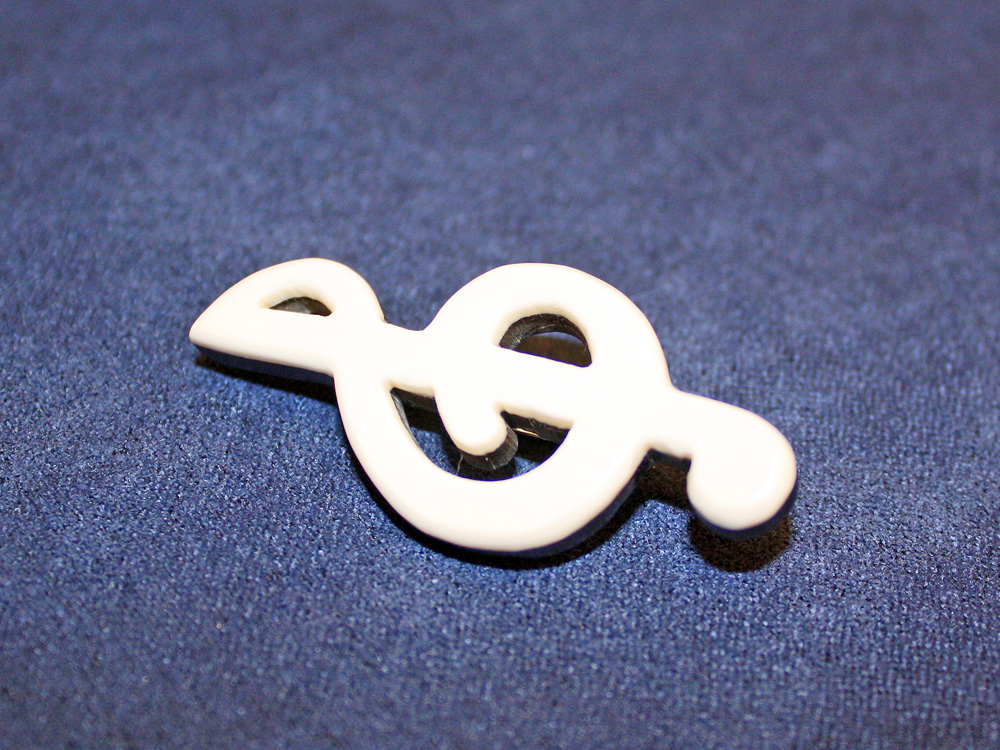 Jay Jackson - Treble Clef Ivory Pin