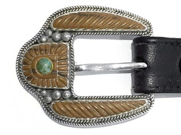 Custom Mammoth and Sterling "Ranger" Belt Buckle Set