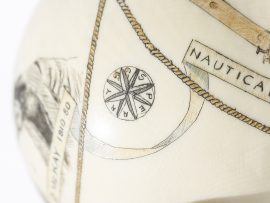 Kurt Sperry Scrimshaw - Scrimshaw Globe Donald McKay