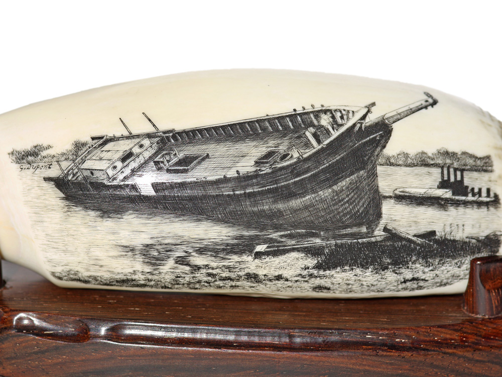 Gerry Dupont Scrimshaw - End of the Voyage