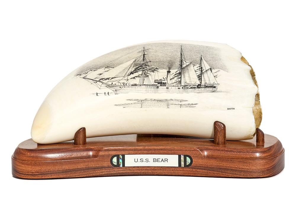 David Smith Scrimshaw - U.S.S. Bear