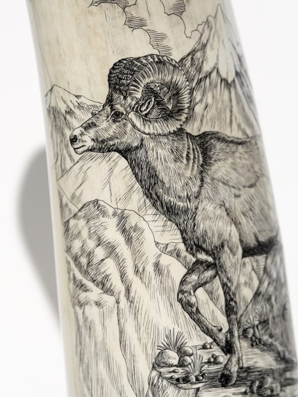 David Pudelwitts Scrimshaw - Mountain King