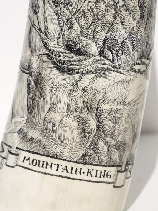 David Pudelwitts Scrimshaw - Mountain King