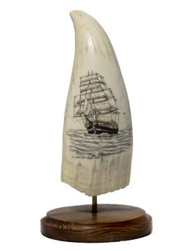 S.J. Wainwright Scrimshaw - Scrimshaw Ship