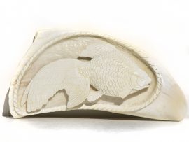 Armando Ramos Whale's Tooth Carving - Goldfish