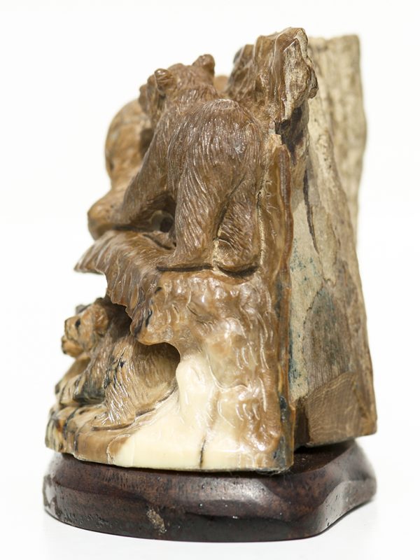 Mammoth Ivory Carving - Bears