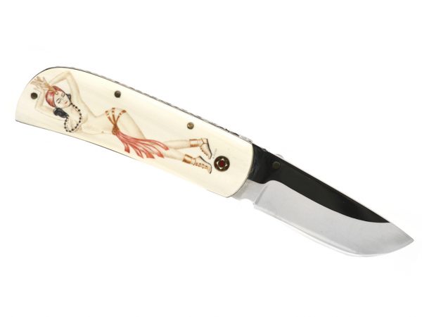 Karen Reno - Exotic Dancer Scrimshaw Knife