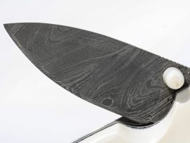 Karen Reno - Dragon and Rose Scrimshaw Knife