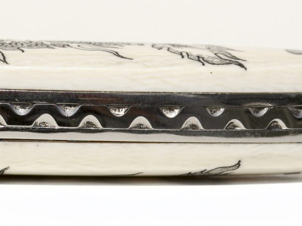 Double Dragons Scrimshaw Knife