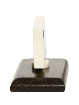 David Smith Scrimshaw - Osprey on Antique Ivory Domino