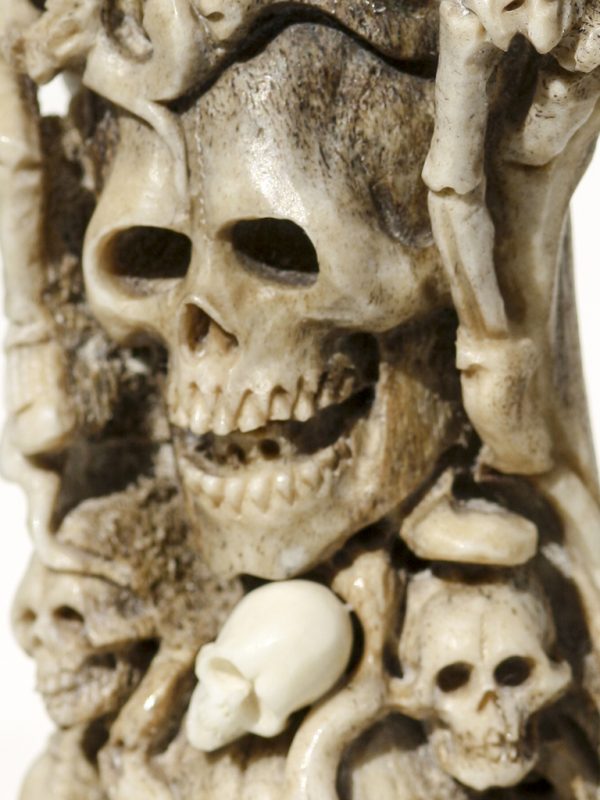 Unknown Artist - Antler Carving - Tree of Skulls