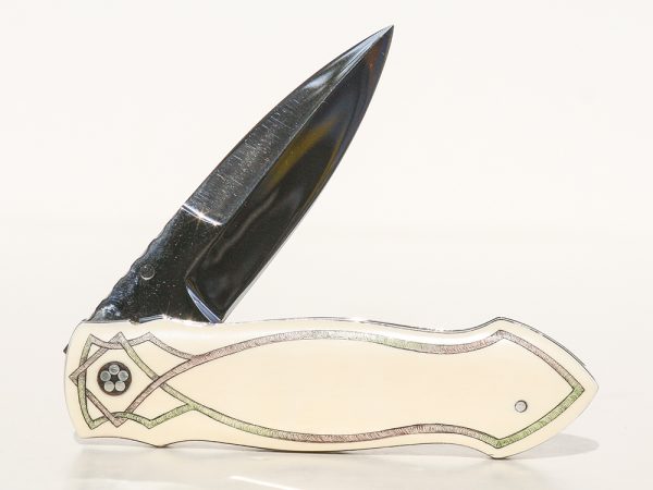 Linda Karst Stone Scrimshaw - Scrimshaw Dragon Knife