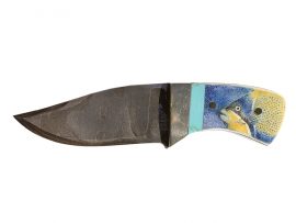 Tropical Fish Miniature Scrimshaw Knife
