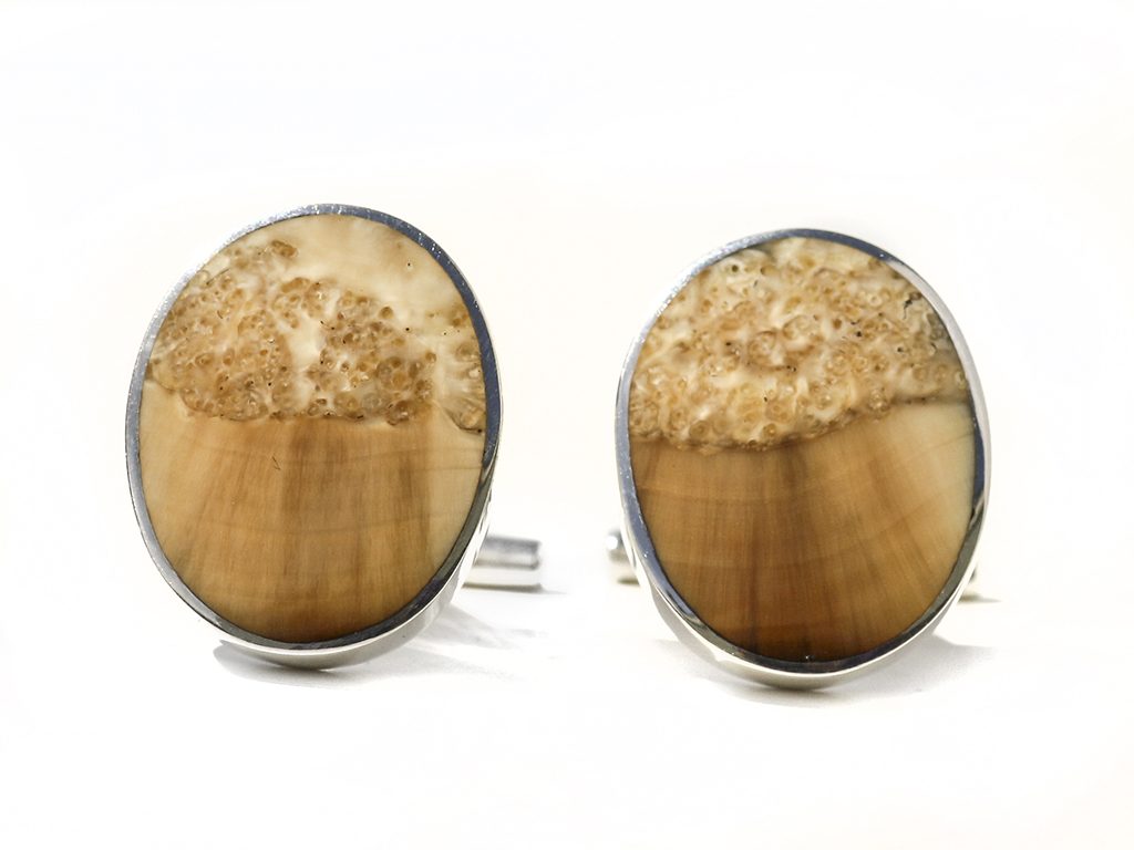 Ancient Mammoth Tusk Ivory Cufflinks