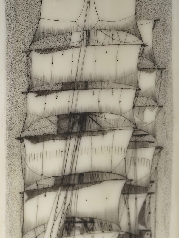 Jim Pauls Scrimshaw - Windsor Park Windjammer