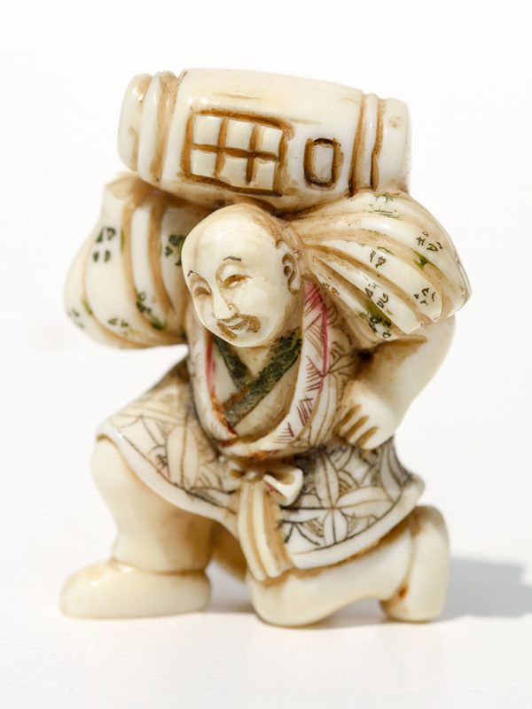 Unknown Artist - Man With Water Jug Netsuke