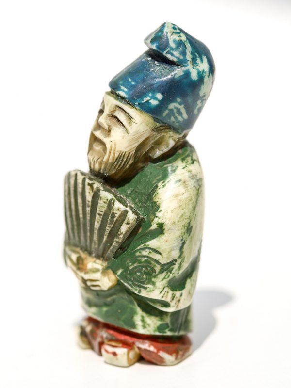 Unknown Carver - Man and Fan Netsuke