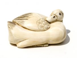 Unknown Artist - Ivory Duck Netsuke