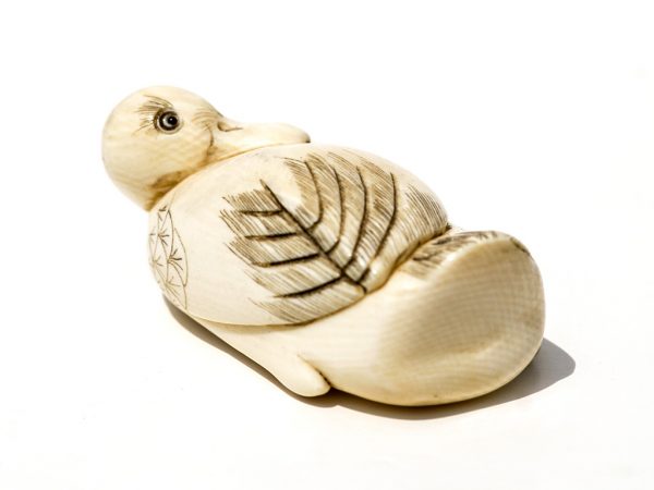 Unknown Artist - Ivory Duck Netsuke