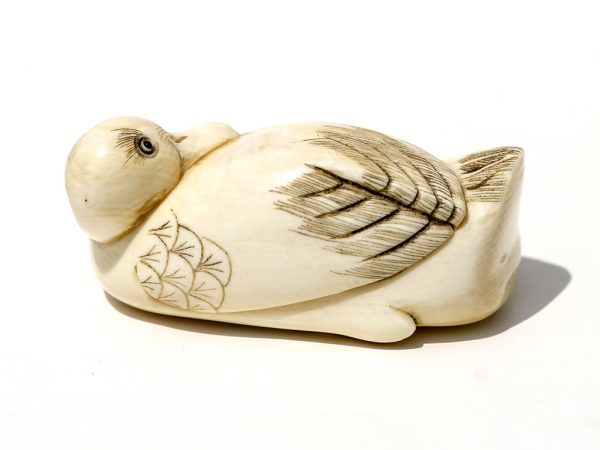 Unknown Artist - Ivory Duck Netsuke