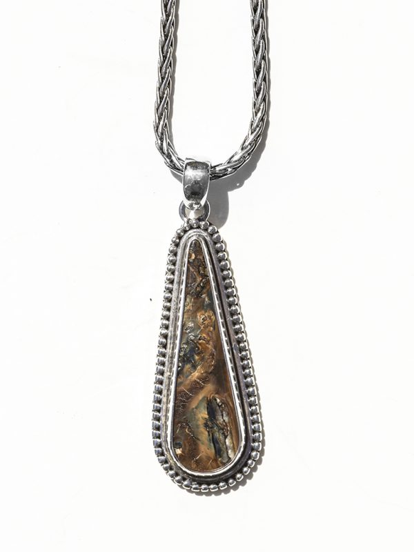 Sterling Silver Setting - Mammoth Tooth Pendant