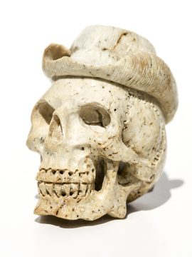 Unknown Carver - Cowboy Hat Skull