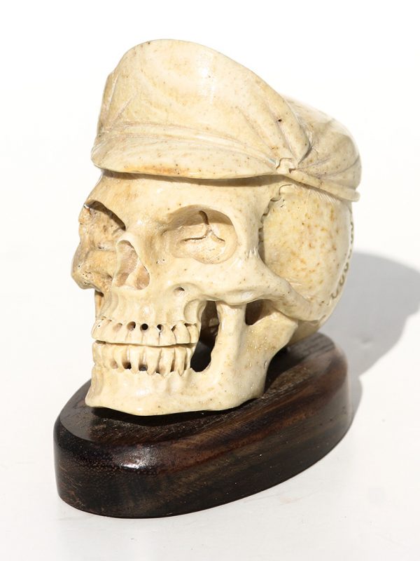 Unknown Artist - Skull with Motorcycle Cap