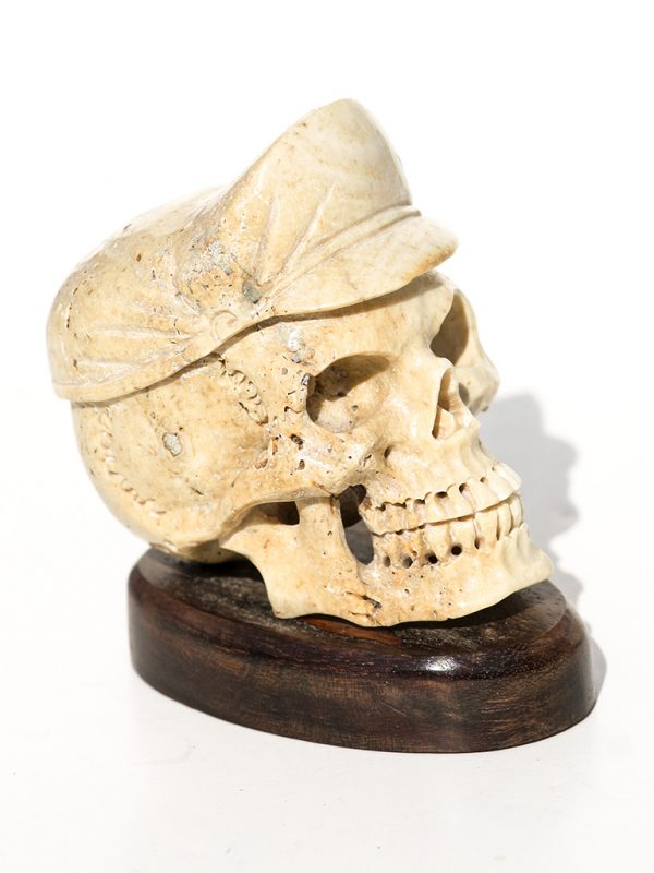 Unknown Artist - Skull with Motorcycle Cap