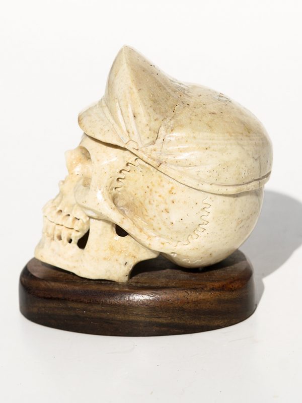 Unknown Artist - Skull with Motorcycle Cap