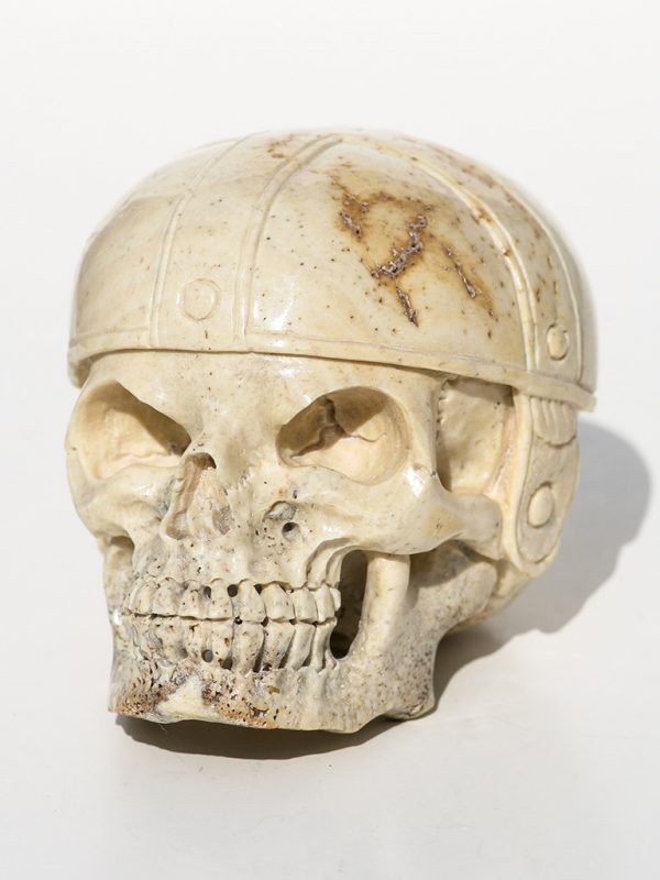 Unknown Artist - Skull with Football Helmet