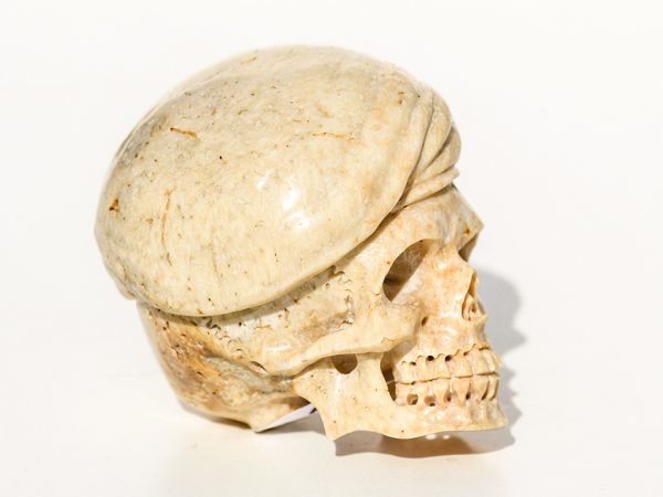 Unknown Artist - Carved Skull with Beret