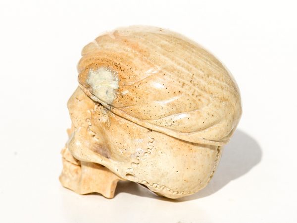 Unknown Artist - Carved Skull with Beret