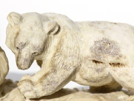 Unknown Artist - Bear and Cubs Carving