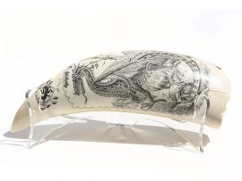 David Pudelwitts Scrimshaw - Seal of the Dragon