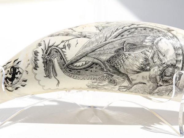 David Pudelwitts Scrimshaw - Seal of the Dragon