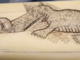 Ed Mandrin - Native Scenes Huge Walrus Tusk