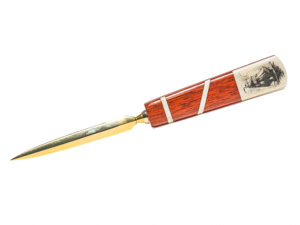 Gerry Dupont Scrimshaw - Scrimshaw Letter Opener