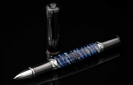 William Henry Cabernet Blue Mammoth Rollerball Pen