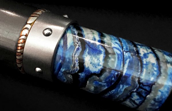 William Henry Cabernet Blue Mammoth Rollerball Pen