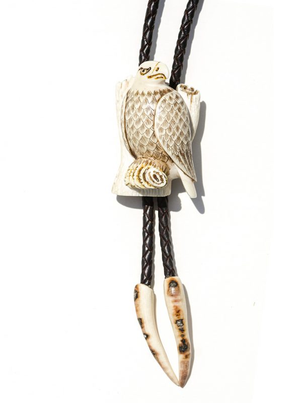 Albin Geiger Carver - Carved Ivory Eagle Bolo