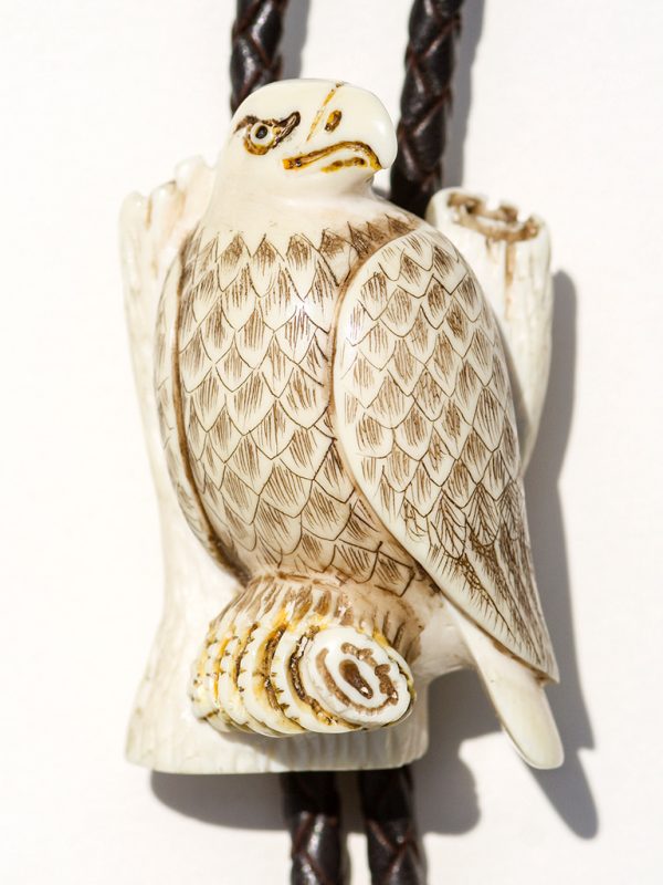 Albin Geiger Carver - Carved Ivory Eagle Bolo