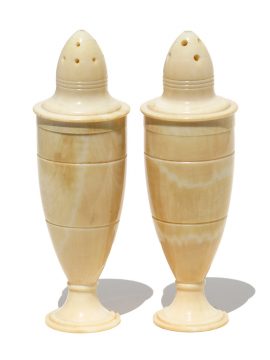 HHA Carver - Whale Tooth Salt and Pepper Shakers