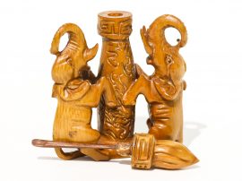 Unknown Carver - Carved Ivory Snuff Bottle