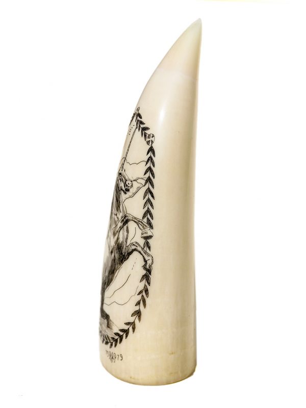 Ray Peters Scrimshaw - Unicorn Scrimshaw