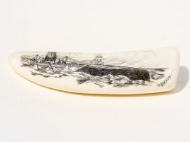 Ray Peters Scrimshaw - Close to Whale