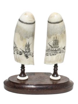 Ray Peters Scrimshaw - Sperm Whaling