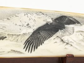 David Smith Scrimshaw - Soaring Majestic Eagles