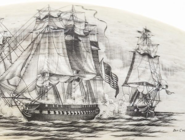 Dan Cronan Scrimshaw - The Battle of Trafalgar