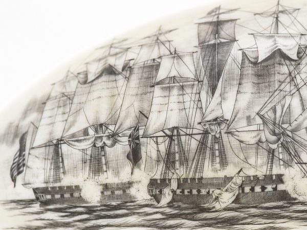 Dan Cronan Scrimshaw - The Battle of Trafalgar